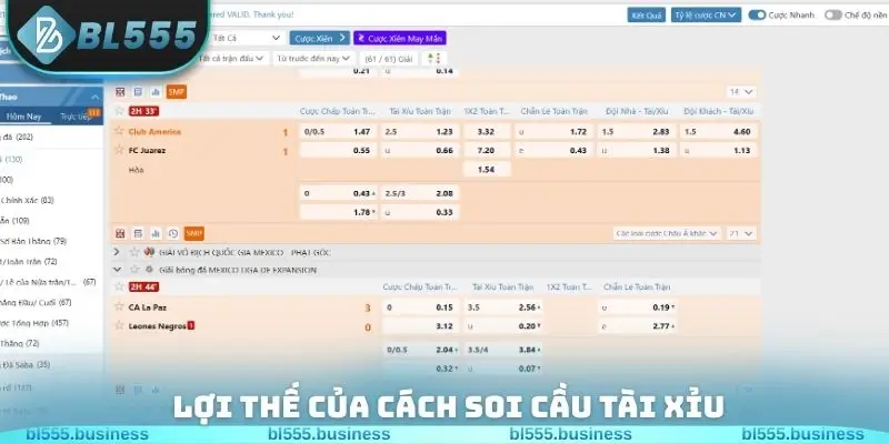 Lợi thế của cách soi cầu tài xỉu
